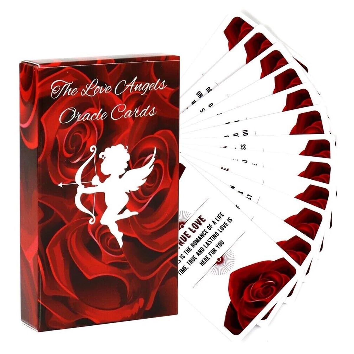 PATPAT® 53Pcs Angel of Love Inspiration Cards Deck - Romantic Love Oracle Cards for Guidance, Self-Reflection, Tarot Reading, Party Games, Personal Growth, & Unique Gift Ideas-image-46