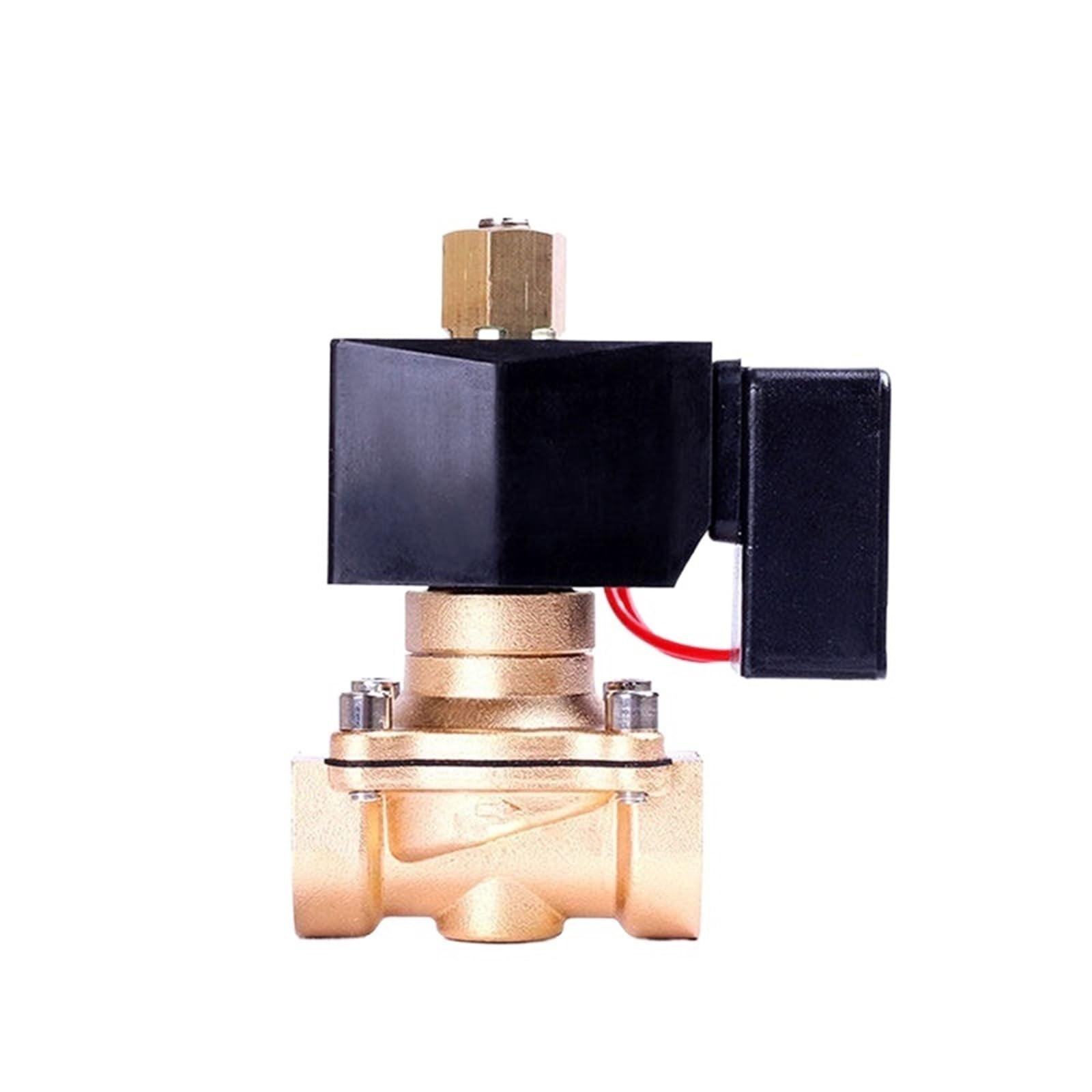 Xncdbvypa Npt-24Vdc 1/2" Energy Saving Normally Open Solenoid Valve Brass Switch Water 220V 12V 24 Hours Energize Not Fever(Npt-24Vdc)