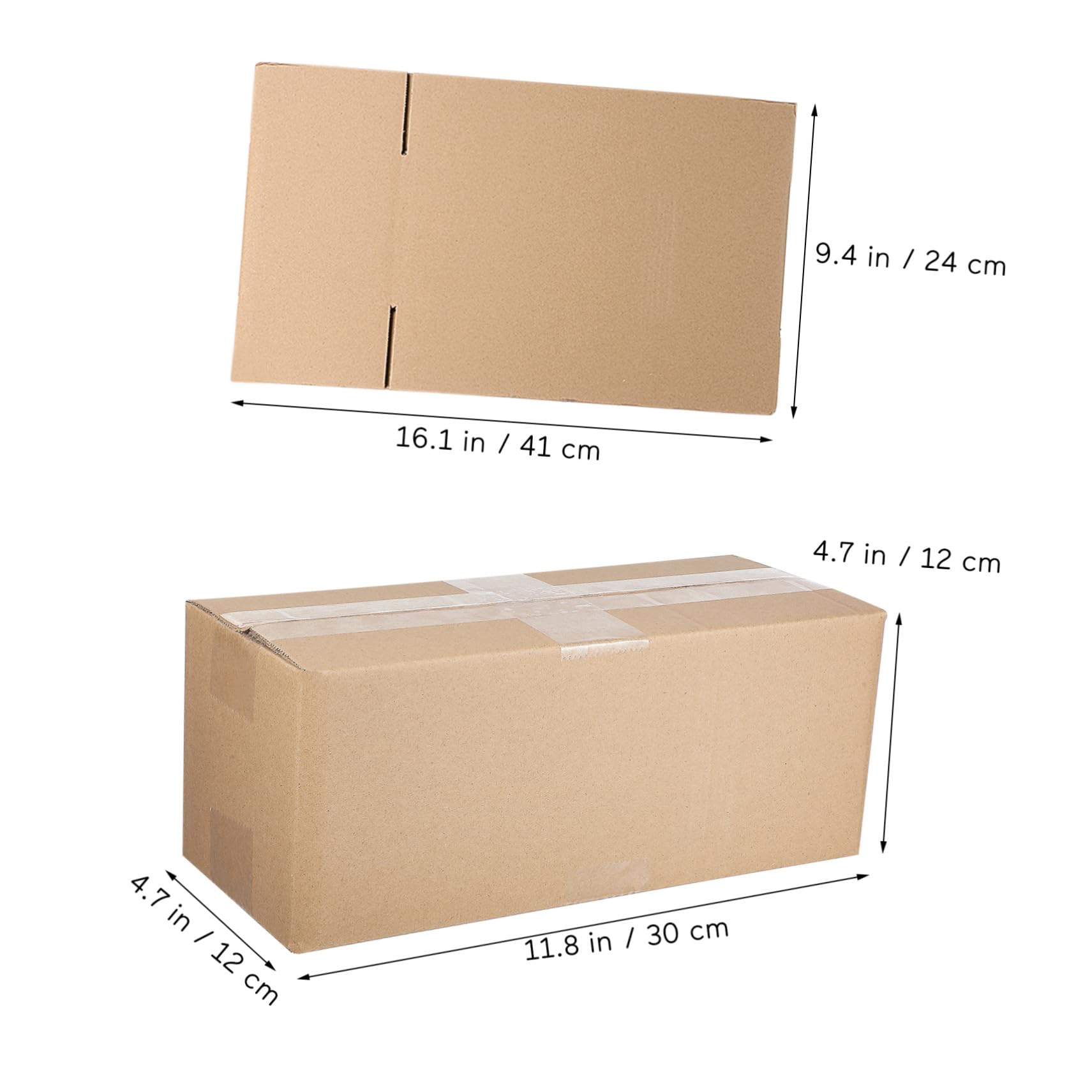 Cabilock 10 piezas Cajas de Cartón Corrugado para Envío Resistentes y Fáciles de Montar Embalaje Versátil para Negocios Pequeños y Almacenamiento Seguro