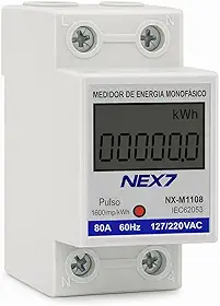 Medidor Consumo De Energia Monofásico 127/220V 80A BIVOLT
