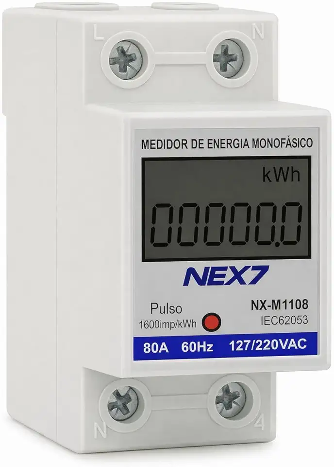 Medidor Consumo De Energia Monofásico 127/220V 80A BIVOLT