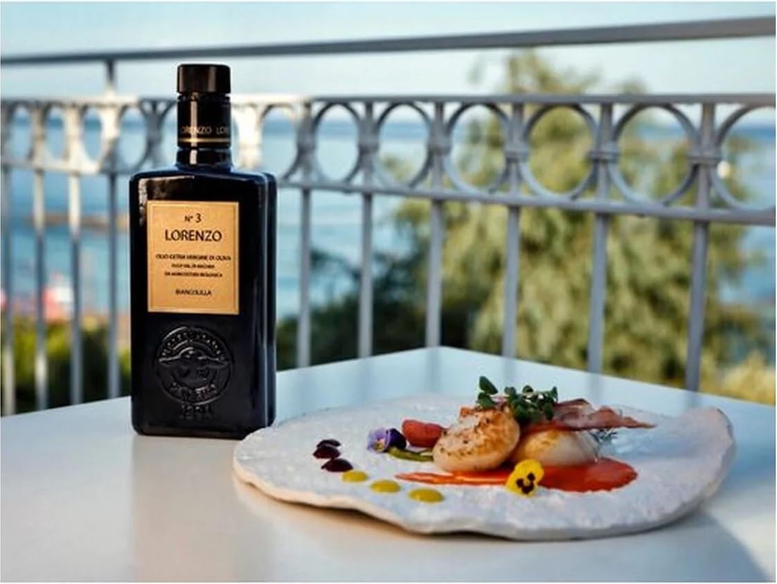 LORENZO Nº 3 | Huile d'olive extra vierge biologique, variété Biancolilla - Bouteille de 500 ml