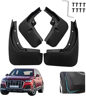 Passgenau für Schmutzfänger Audi Q7 / SQ7 2020-2024 Schmutzspritzschutz vorne und hinten, 4-teiliges Set