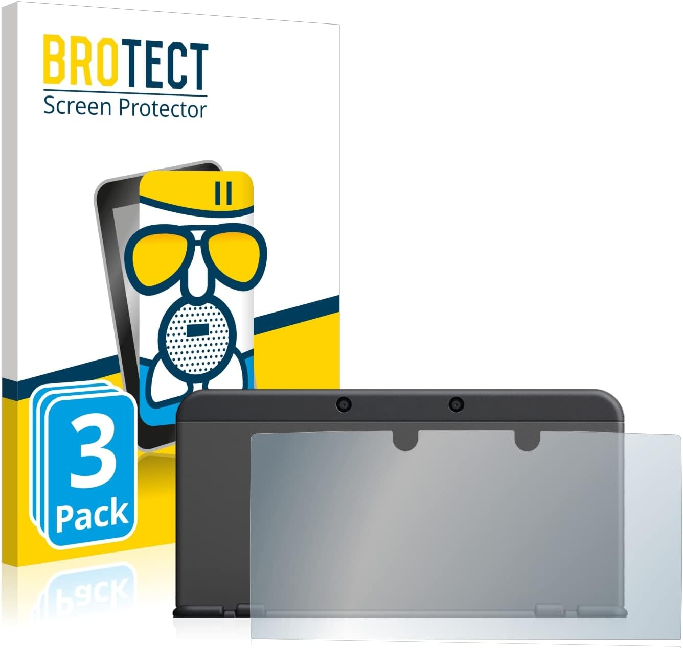 Anti-Glare Glass Screen Protector Matte Compatible with Nintendo 3DS (housing) (3 Pack) - Anti-Scratch 9H Protection Film