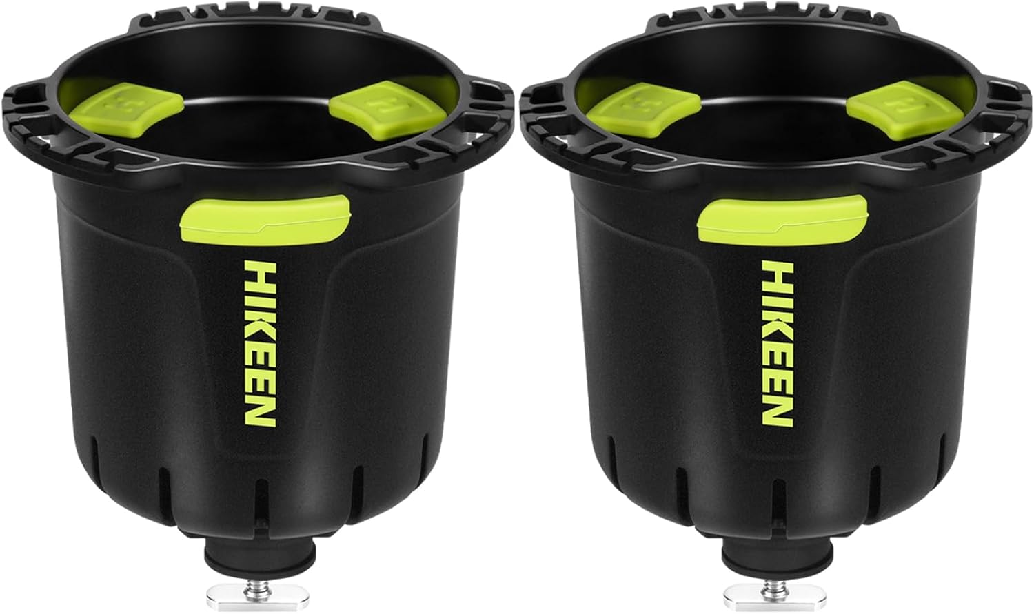 Kayak Cup Holder with Rubber Tab, Multi-Functional Cup Holder for Kayak Water Bottle Holder, Drinks Holder, Fishing Tool, Lures Storage, Kayak Track Mount Install(2Pack)