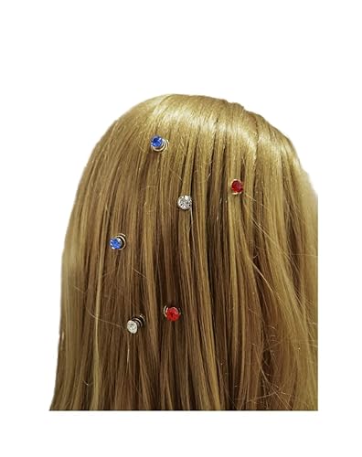 Miniatura 10 de Vpang 20 horquillas en espiral para el cabello, espirales, espirales, pinzas para el cabello para boda, novia, diamantes de imitación brillantes, de