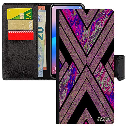 Coque pour Samsung S21 rabat portefeuille texturé avec fentes de rangement
