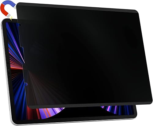 Mamol Protector de pantalla magnético de privacidad para iPad Pro de 12.9 pulgadas, filtro antiespía extraíble y reutilizable para iPad Pro de 12.9