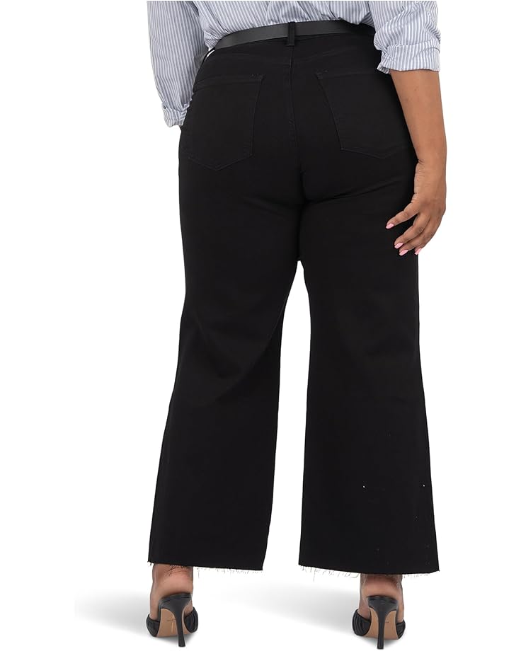 KUT from the Kloth Plus Meg High Rise Fab Ab Wide Leg Raw Hem-long Inseam - #3 of 4
