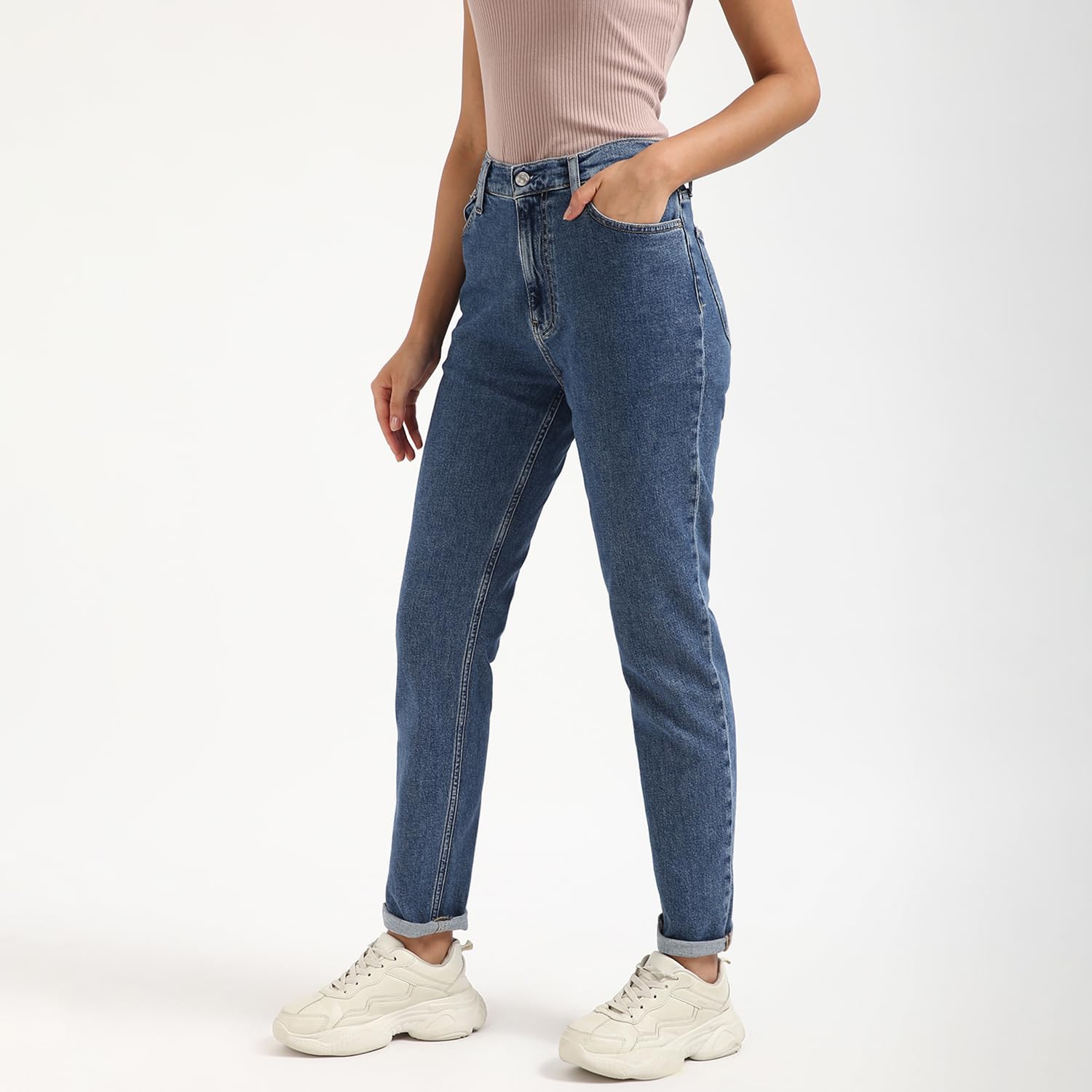 Calvin Klein Donna Jeans Mom Jean Tapered Fit
