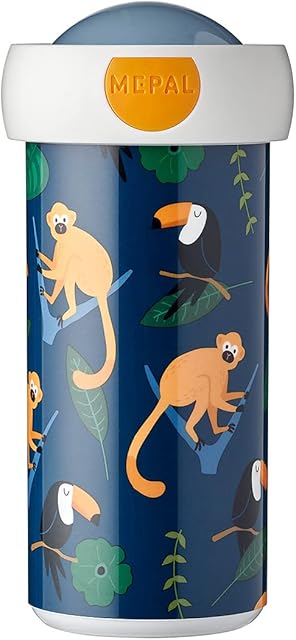 Mepal - School Beaker Campus - Drink Cup - Leak Proof School Cup For Children - Reusable Drink Cup - BPA-free & Dishwasher Safe - 300 ml - Jungle.