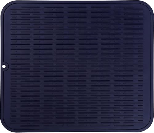 Miniatura 1106 de Tapete de silicona para secado de platos para múltiples usos, fácil de limpiar, ecológico, resistente al calor, tapete de silicona para encimera