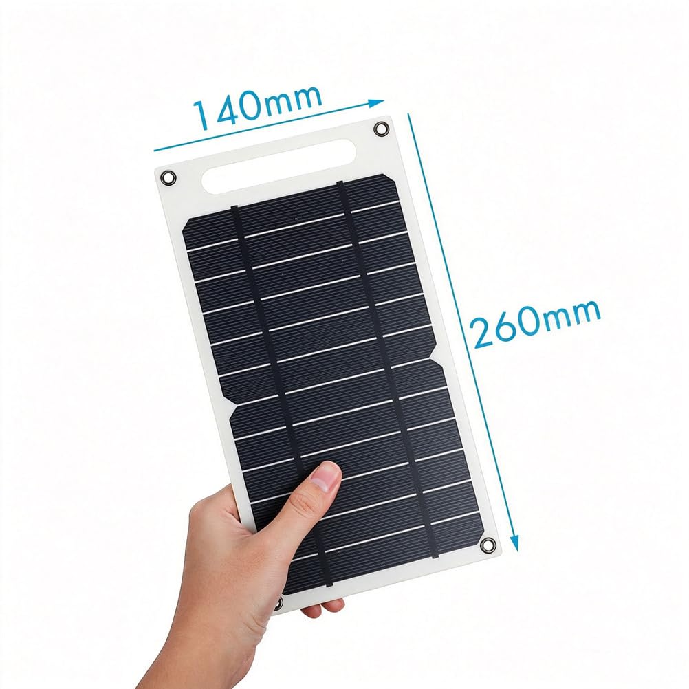 100W Przenośny panel słoneczny z ładowarką USB do telefonu na zewnątrz | Lekka jednostronna ładowarka słoneczna z karabińczykami i przyssawkami, wodoodporna IP65 do wędrówek, kempingu i podróży
