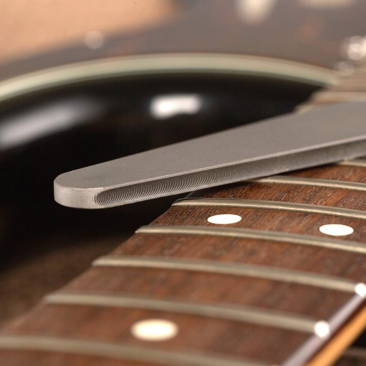 Fret Crowning File Guitar Luthier Leveling Dressing Tool Bass Electric Acoustic Dual Cutting Edges Ultimate Dagger Design Jumbo 6100 6105