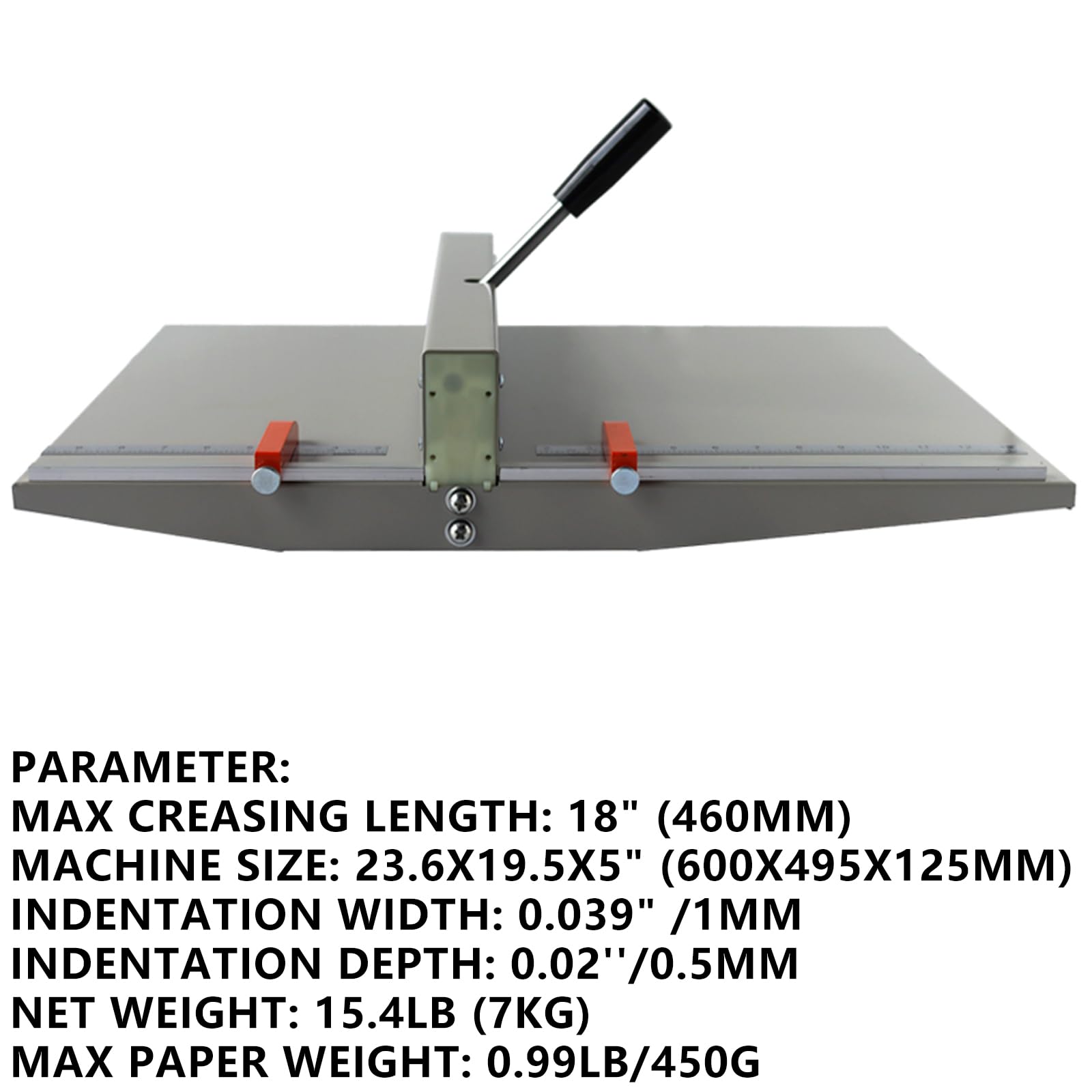 WYDDDARY 18inch Manual Creasing Machine with 2 Magnetic Block Scoring Creasing Machine for Files Name Cards Photos Invitations