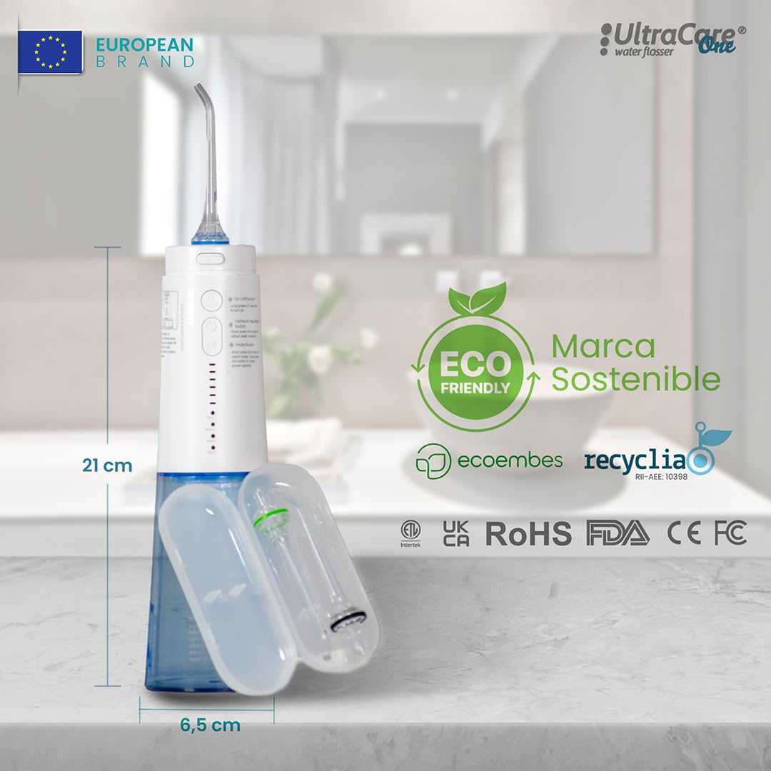 Compra Inteligente: Aquapik® One Irrigador dental + Aquapik® Mini en un Pack | Ahorra y Cuida Tu Salud Bucal en Casa y Viaje |Cubre diferentes necesidades bucales | Cuidado Premium