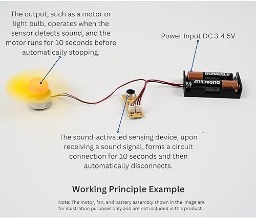 Miniatura 2 de Componente PCB activado por sonido científico para niños, estudiantes, experimentos de ciencias escolares, módulo electrónico educativo con
