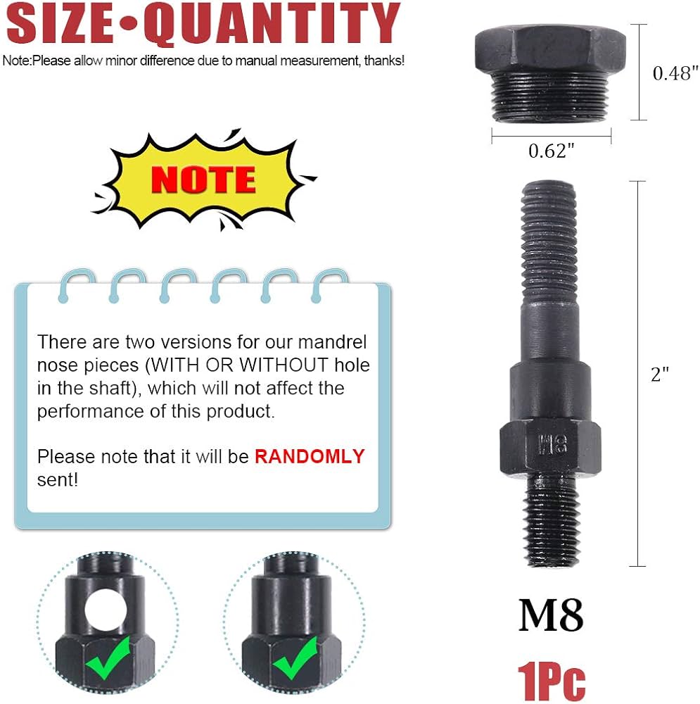 45 Piece Threaded Insert Riveter Kit, 51 OFF