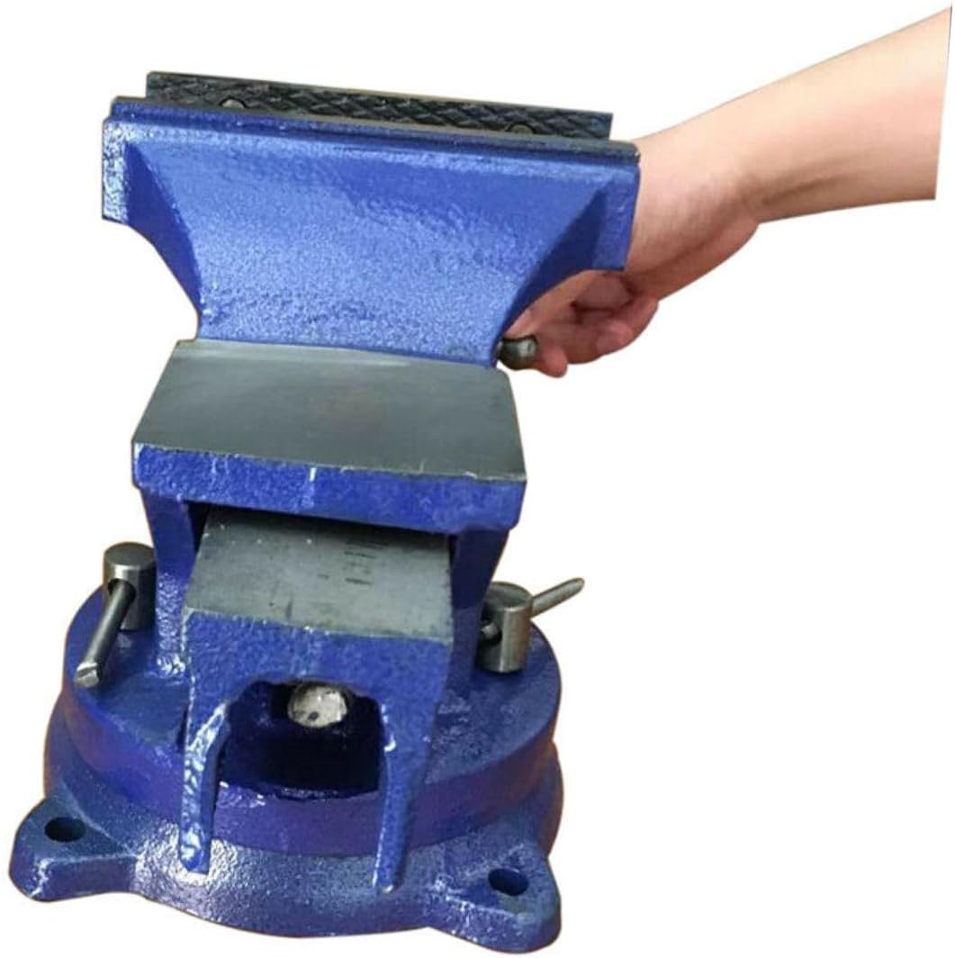 Heavy Duty Mini Flat Table Vise Manual Bench Clamp for Woodworking Jewelry and DIY Crafts Portable Steel Construction for Convenient Use