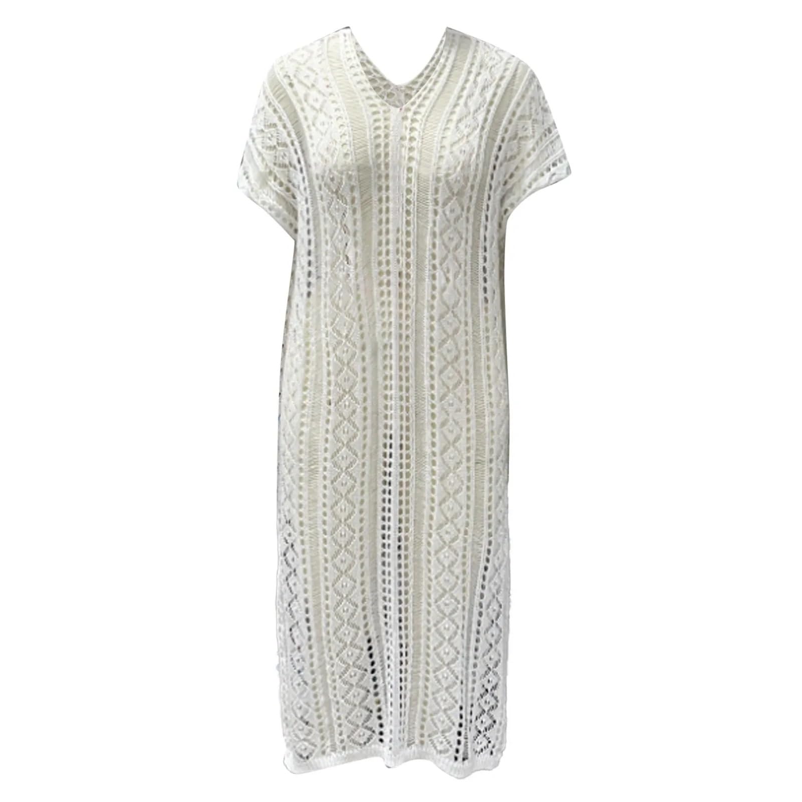 cache maillot Cape de plage à pompons et perles for femme, paréo, vêtements