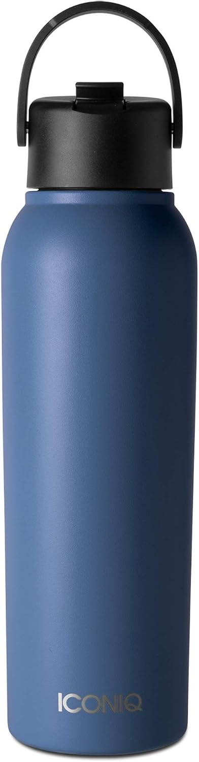 ICONIQ 40 oz X Bottle - Stainless Steel Insulated Water Bottle with Straw Lid