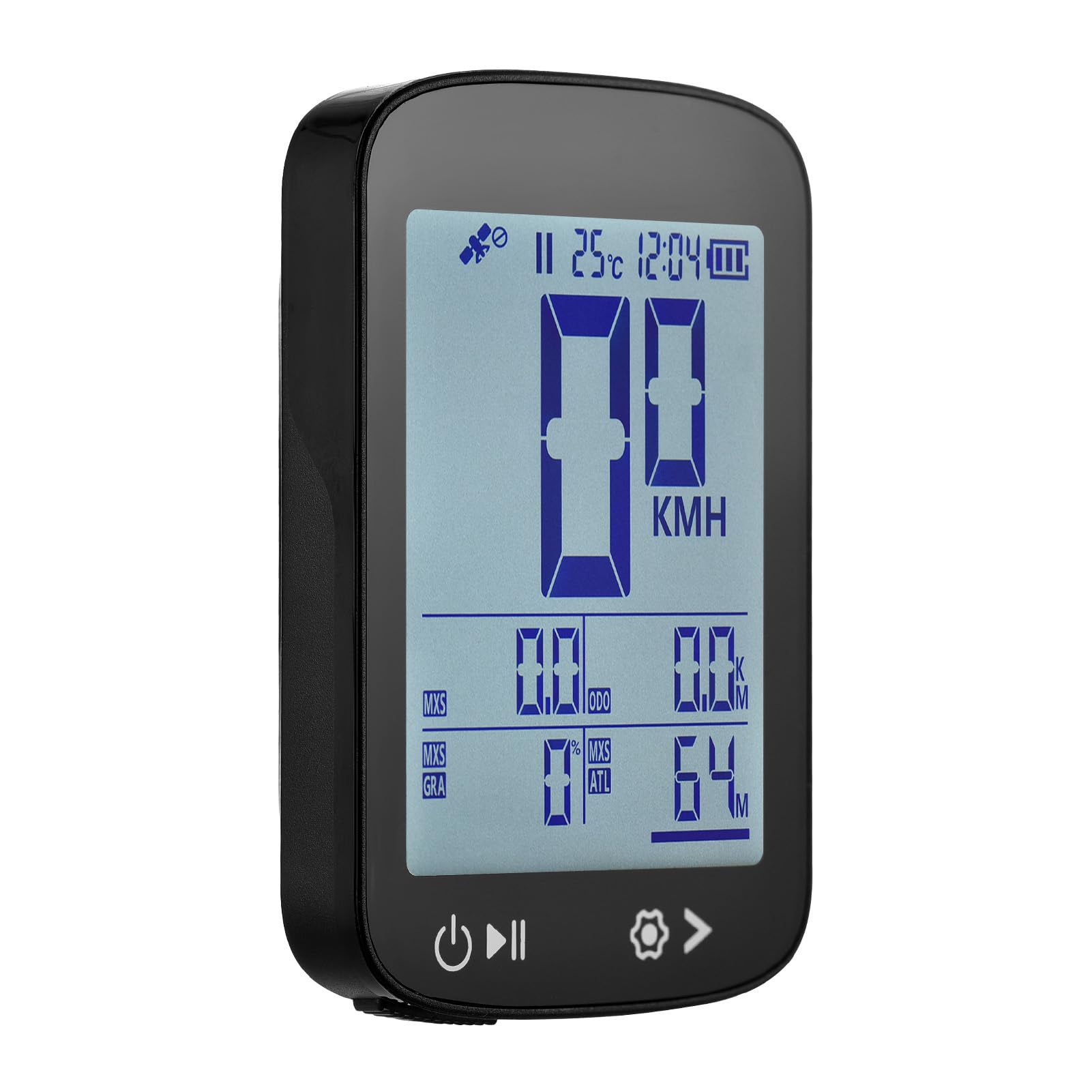 Fabater Computer da Bicicletta, Tachimetro Wireless GPS con Display Alto e Chiaro da 2,4 Pollici con di Posizionamento a 5 Stelle Batteria Ricaricabile per Ciclismo