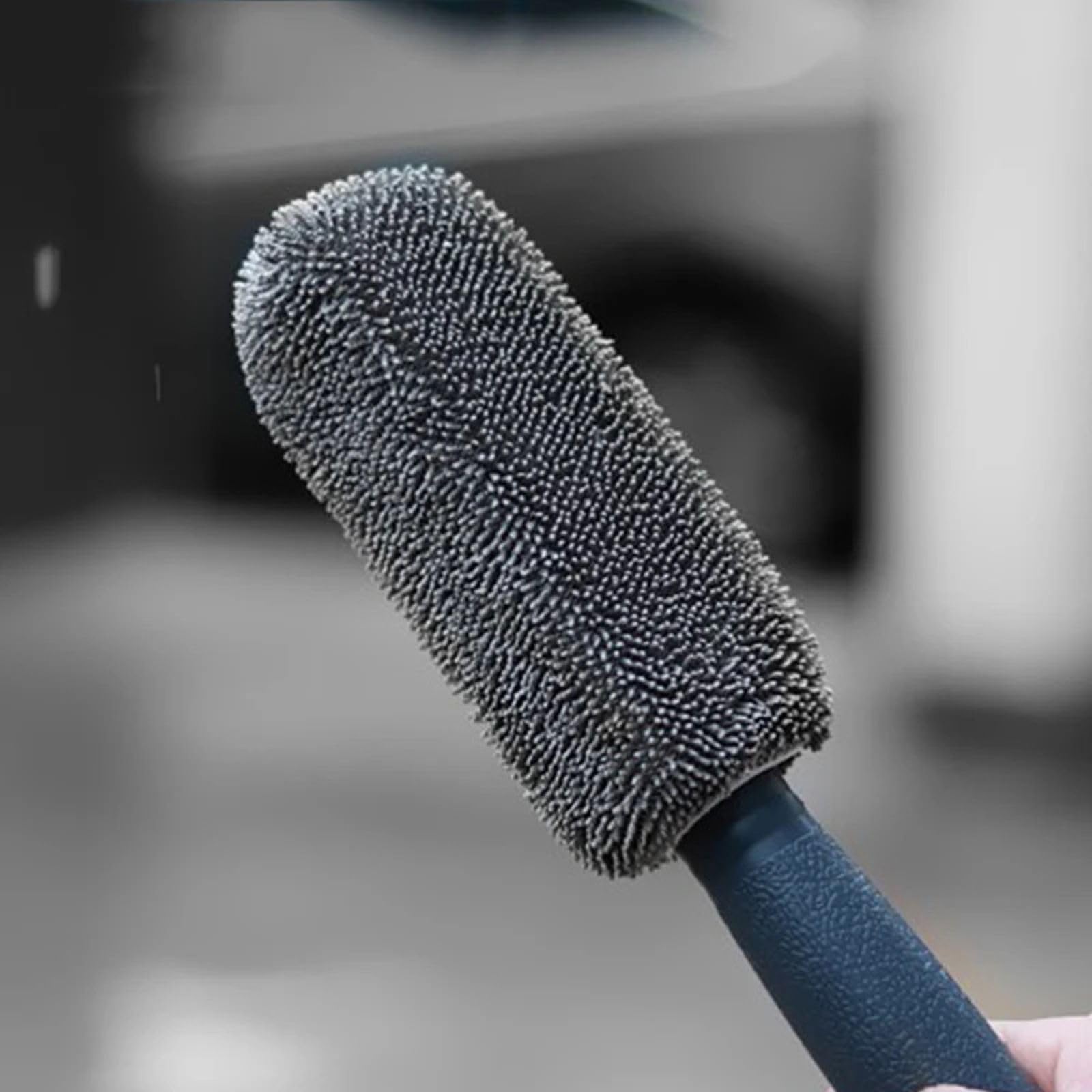 Szczotka do felg samochodowych z mikrofibry Narzędzie do automatycznego czyszczenia kół Ręcznik do mycia z plastikowym uchwytem Mycie samochodu