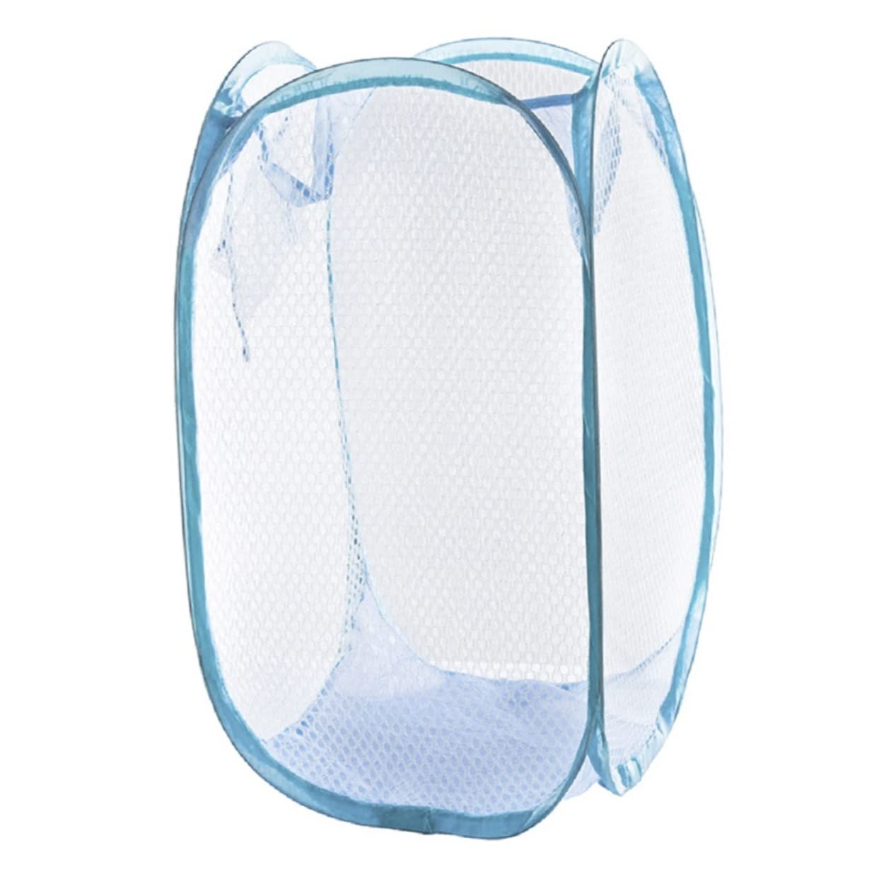PRETYZOOM Folding Laundry Basket College Dorm Hamper for Clothes Mesh Laundry Hamper Side Sky