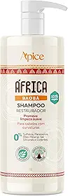 Ápice Shampoo África Baobá Restaurador | Limpeza Suave e Hidratação para Cabelos Cacheados e Ondulados | 1000ml
