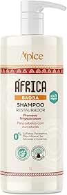 Ápice Shampoo África Baobá Restaurador | Limpeza Suave e Hidratação para Cabelos Cacheados e Ondulados | 1000ml