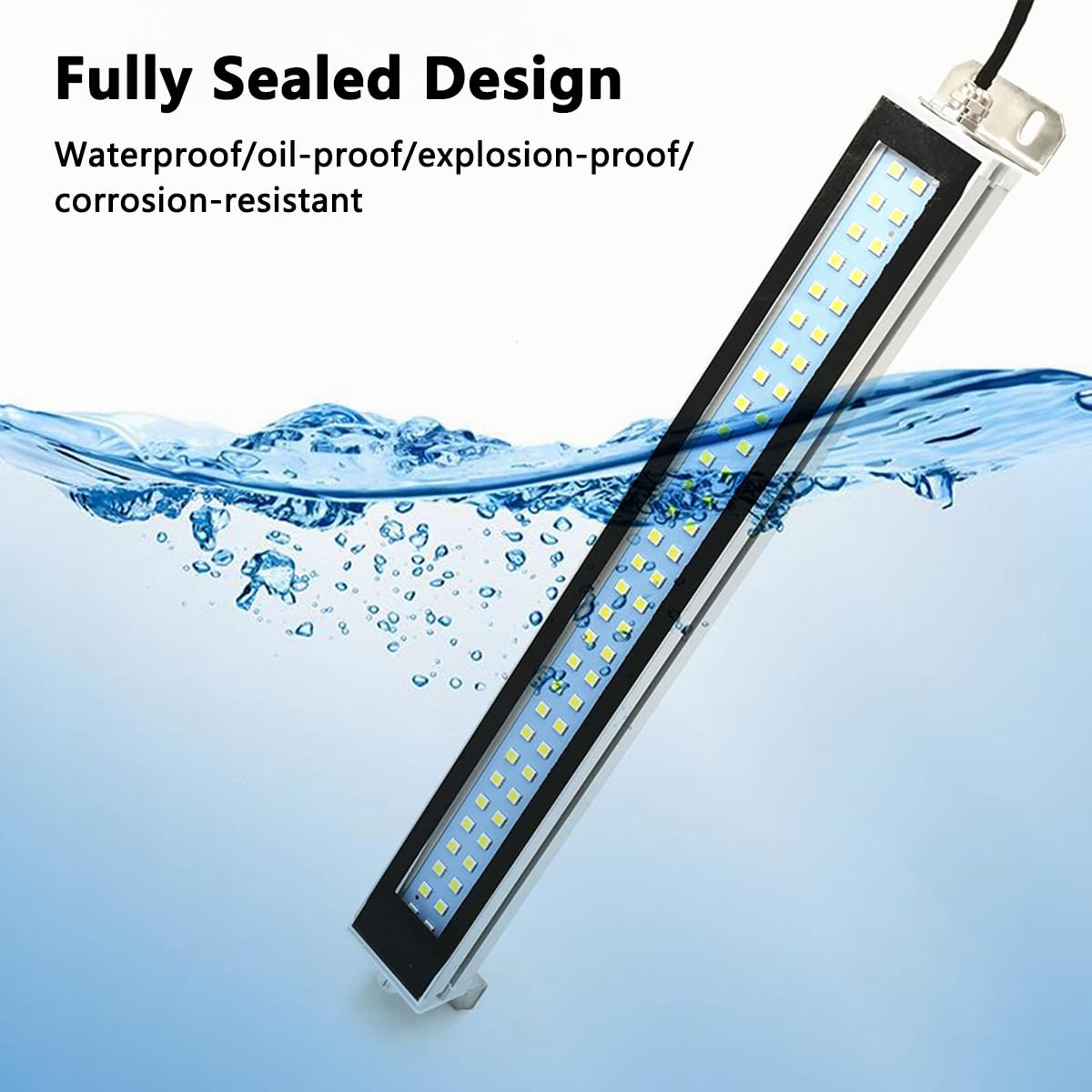 Lampa Warsztatowa LED Lampa świetlówkowa, Lampa Przeciwwybuchowa IP67, Regulowane Oświetlenie Wewnętrzne Maszyny CNC Z Regulacją 360°, Lampa Robocza Do Oświetlenia Przemysłowego(Size:40W,Color:24~36V)