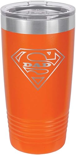 Miniatura 8 de SUPER DAD-B NAVY Vaso de bebida de 20 oz con pajita  Taza de viaje grabada con láser  Comparar con Yeti Rambler  Idea de regalo para papá para el