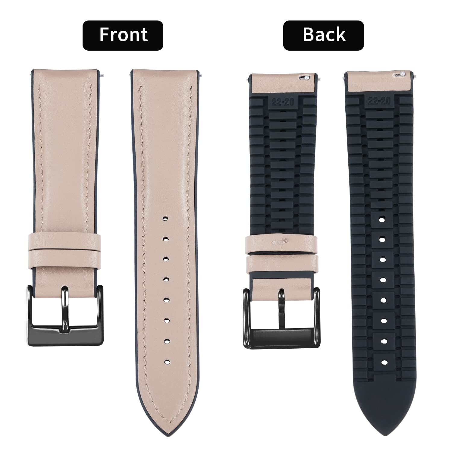Amazon.com: BINLUN Leather Watch Bands Quick Release 14mm-22mm