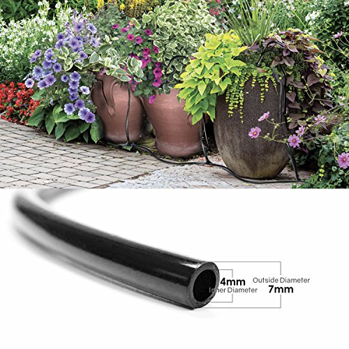DIY Garden Drip Irrigation Kit, Plant Watering System with 50ft 1/4-inch Blank Distribution Tubing Hose Atomizing Nozzles Drippers - Thumbnail 7