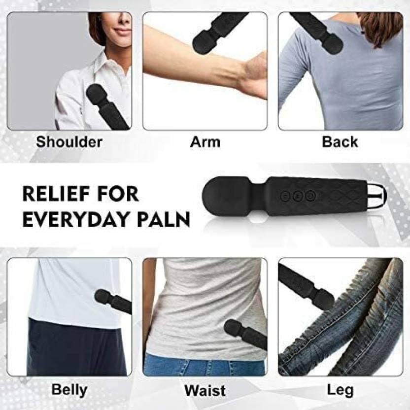 Kronzam Full Body Massager for Women & Men, Rechargeable Wireless Massager Machine for Pain Relief, Handheld Massager with Medical Grade Silicone, 8 Speeds, 20 Modes Kronzam Full Body Massager for Women & Men, Rechargeable Wireless Massager Machine for Pain Relief, Handheld Massager with Medical Grade Silicone, 8 Speeds, 20 Modes