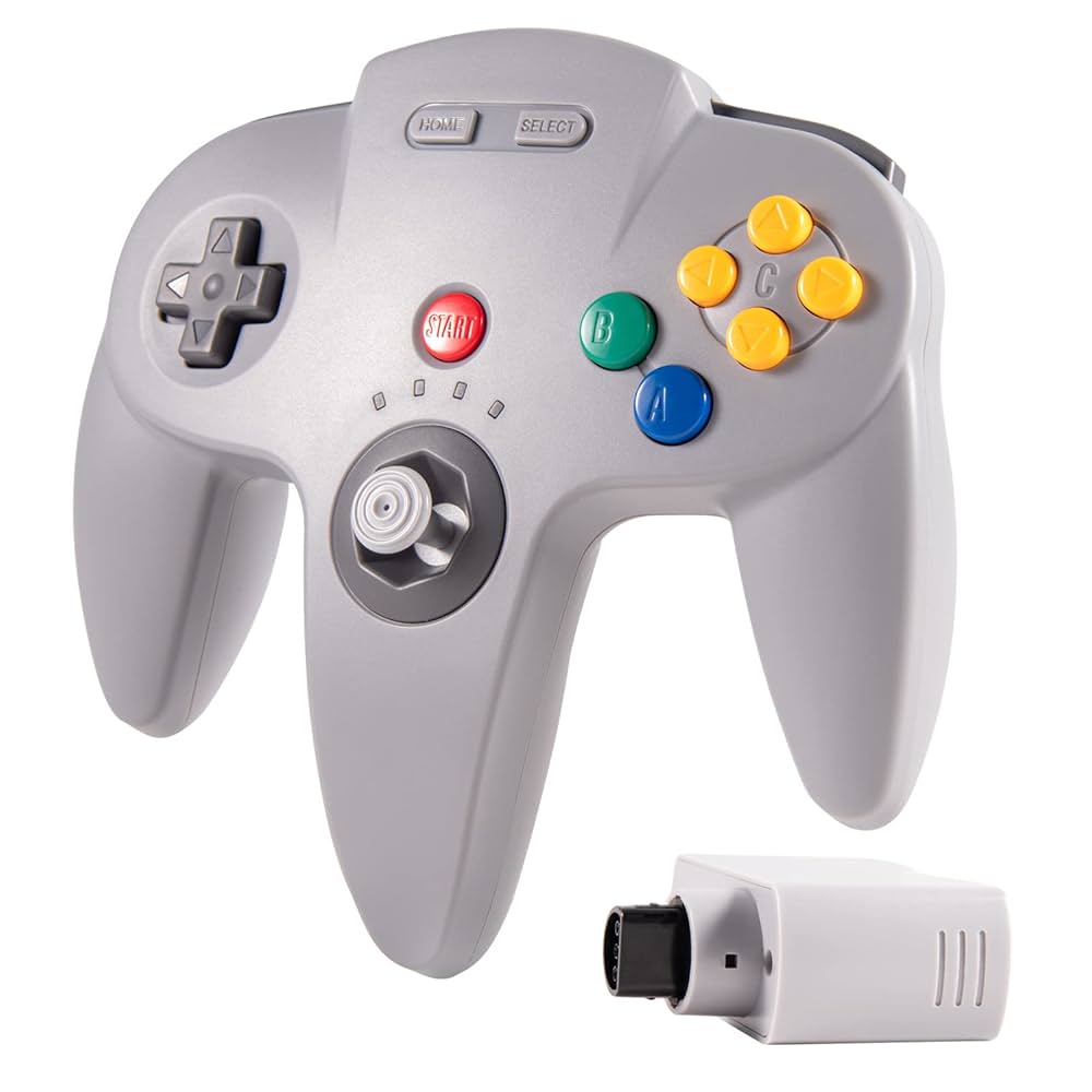 Amazon.com: KIWITATA N64 Wireless Controller, 2.4GHZ