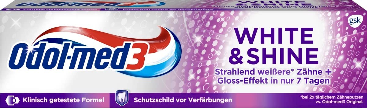 Odol-med 3Odol Med Shine & White Tooth Paste, 75 ml