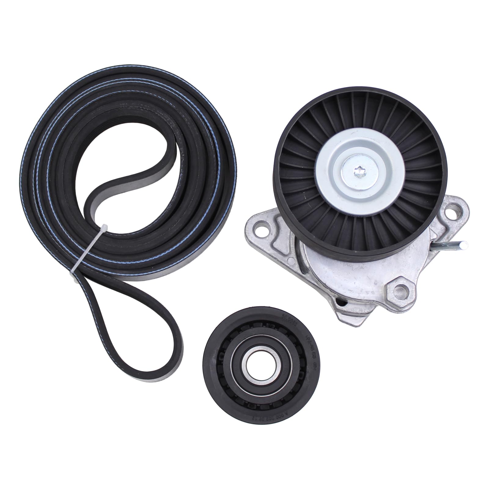 Keilrippenriemen Spannarm Umlenkrolle Riemenspanner Spannrolle für C E G M R S Klasse W202 W203 CL203 CLK W208 W209 W219 W210 W211 W463 W163 W164 W251 W220 SL R129 R230 SLK R170 R171 Viano W639 Vito