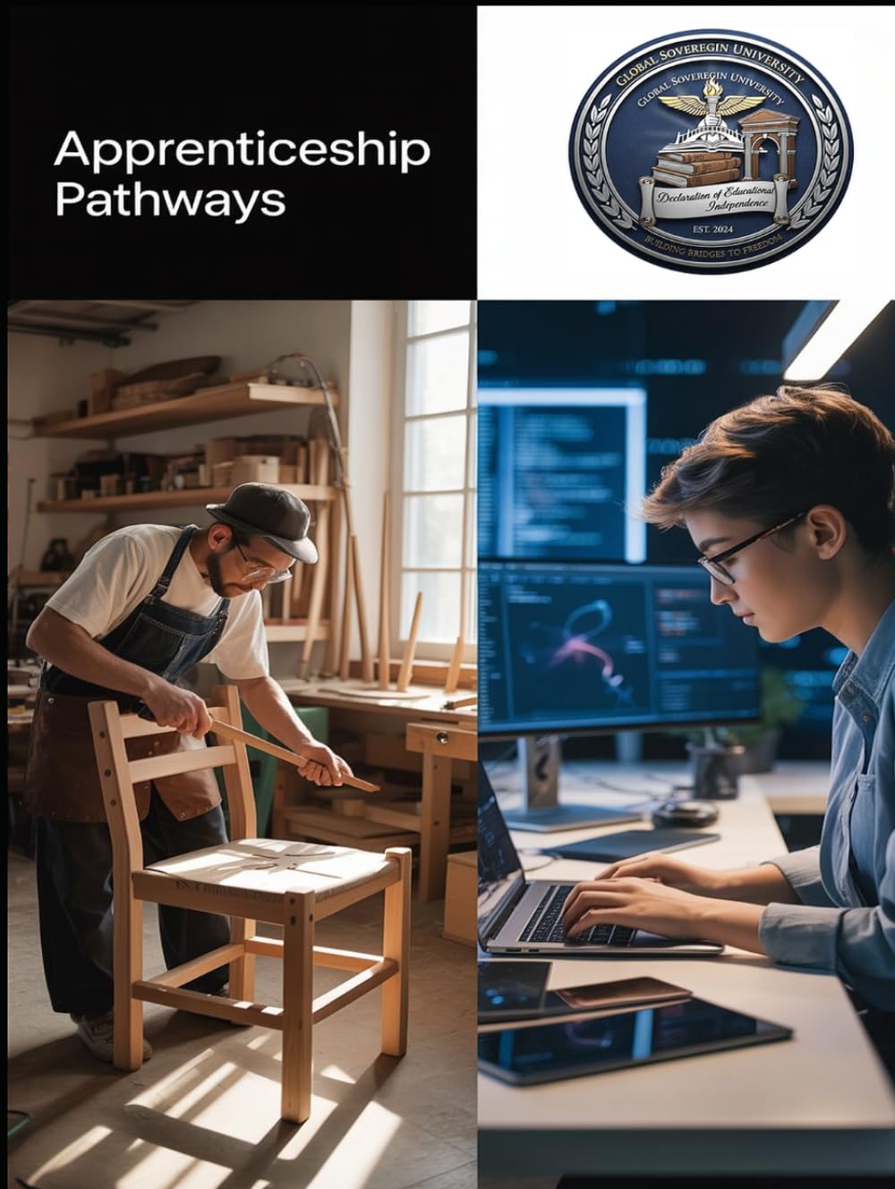 Apprenticeship Pathways - Skilled Trades Book: The Timeless Path to Competence, Confidence, and Community in a Digital Age (THE SOVEREIGN TRADES SERIES Global Sovereign University · Tradification)