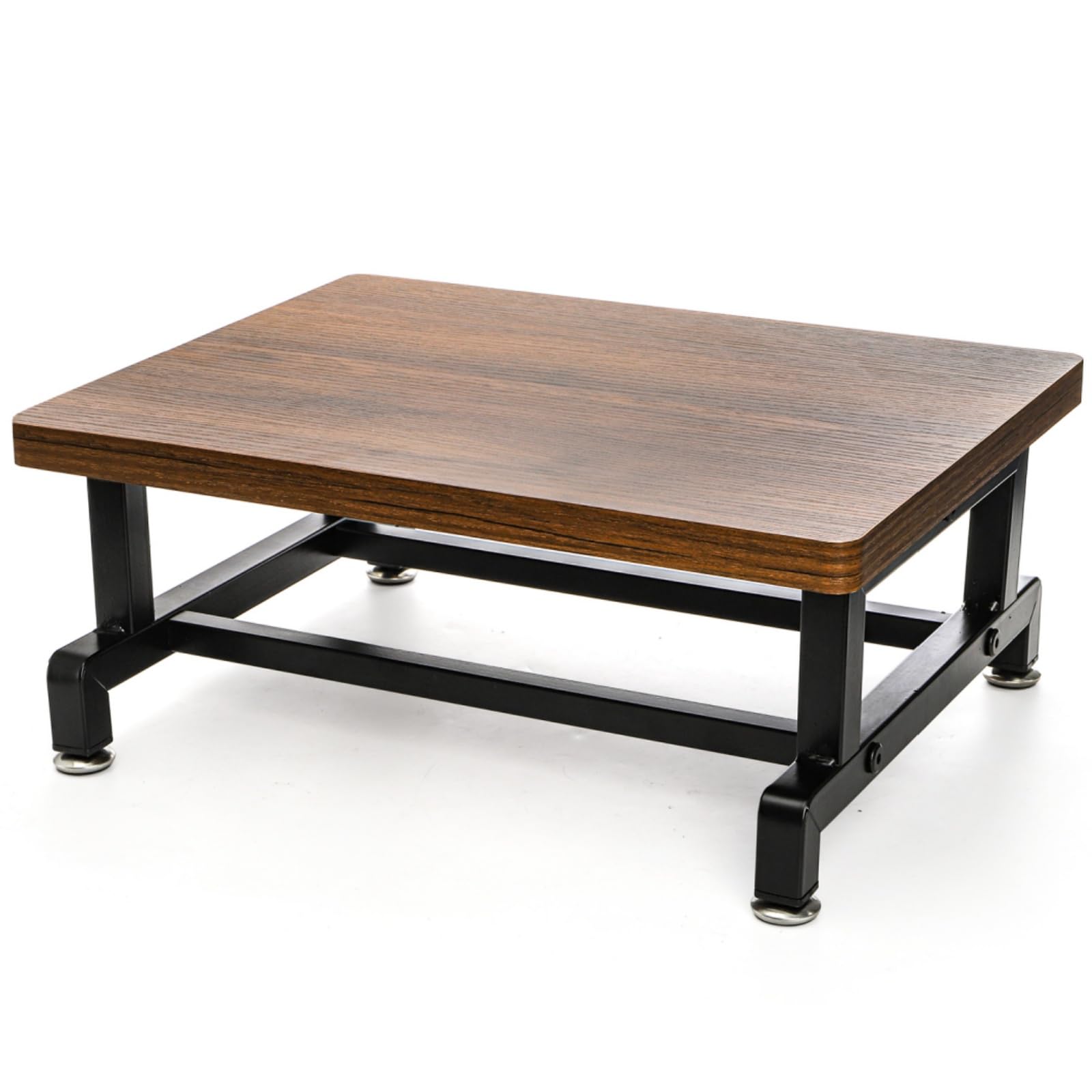 ZAVOOS Wood One Step Stool, Anti-Slip Bed Steps Stool for High Beds Riser for Adults, 500 Lbs Capacity Heavy Duty One Stepping Footstool with Steel Frame for Bedroom Kitchen Bathroom Outdoor