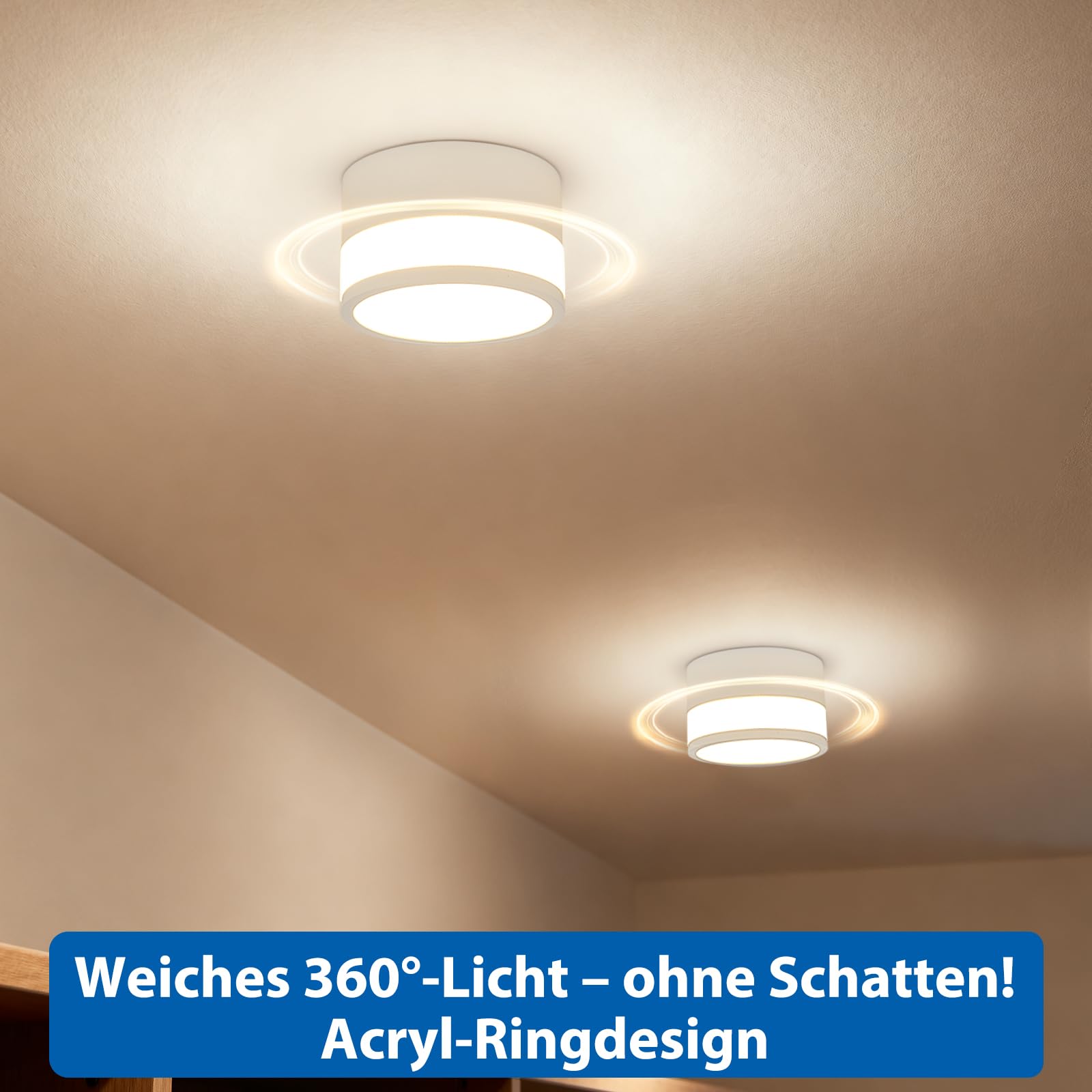 IP44 waterdichte opbouwspot, zwart, voor badkamer en keuken, led-plafondspot, warm wit, 3000 K, voor woonkamer, hal, 12 W, 1100 lm, opbouwspot, vlak, opbouwspot, 230 V vochtige ruimtes, rond, 100 mm IP44 waterdichte opbouwspot, zwart, voor badkamer en keuken, led-plafondspot, warm wit, 3000 K, voor woonkamer, hal, 12 W, 1100 lm, opbouwspot, vlak, opbouwspot, 230 V vochtige ruimtes, rond, 100 mm