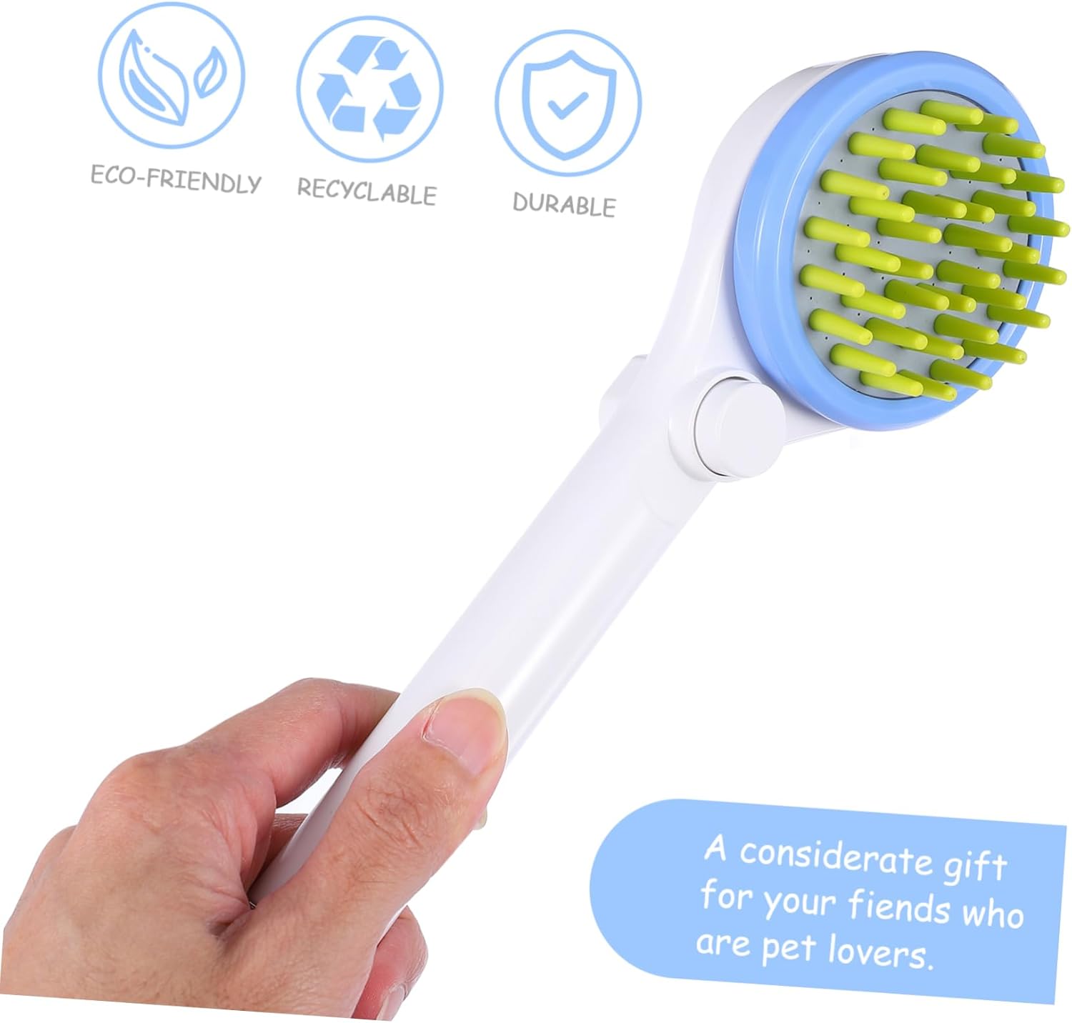 Pet Shower Sprayer with Hose and Massage Brush Multifunctional Dog Bathing Comb for Puppies Comfortable Grooming Tool for Skin Care and Relaxing Bath Experience