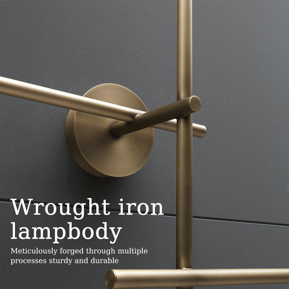 Lampa ścienna, 4-punktowa, liniowa lampa ścienna z oprawką G4, lampa ścienna z rozproszonym światłem, nowoczesna, minimalistyczna dekoracja ścienna do sypialni, salonu, korytarza, restauracji w