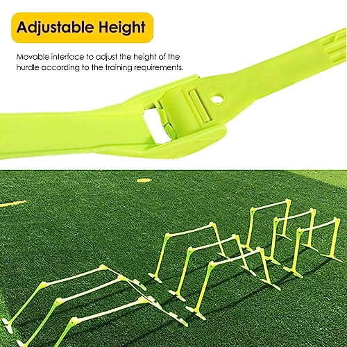 Speed Agility Hostles - Attrezzatura portatile regolabile per allenamento ad ostacoli per allenamento in pista all'interno e all'esterno