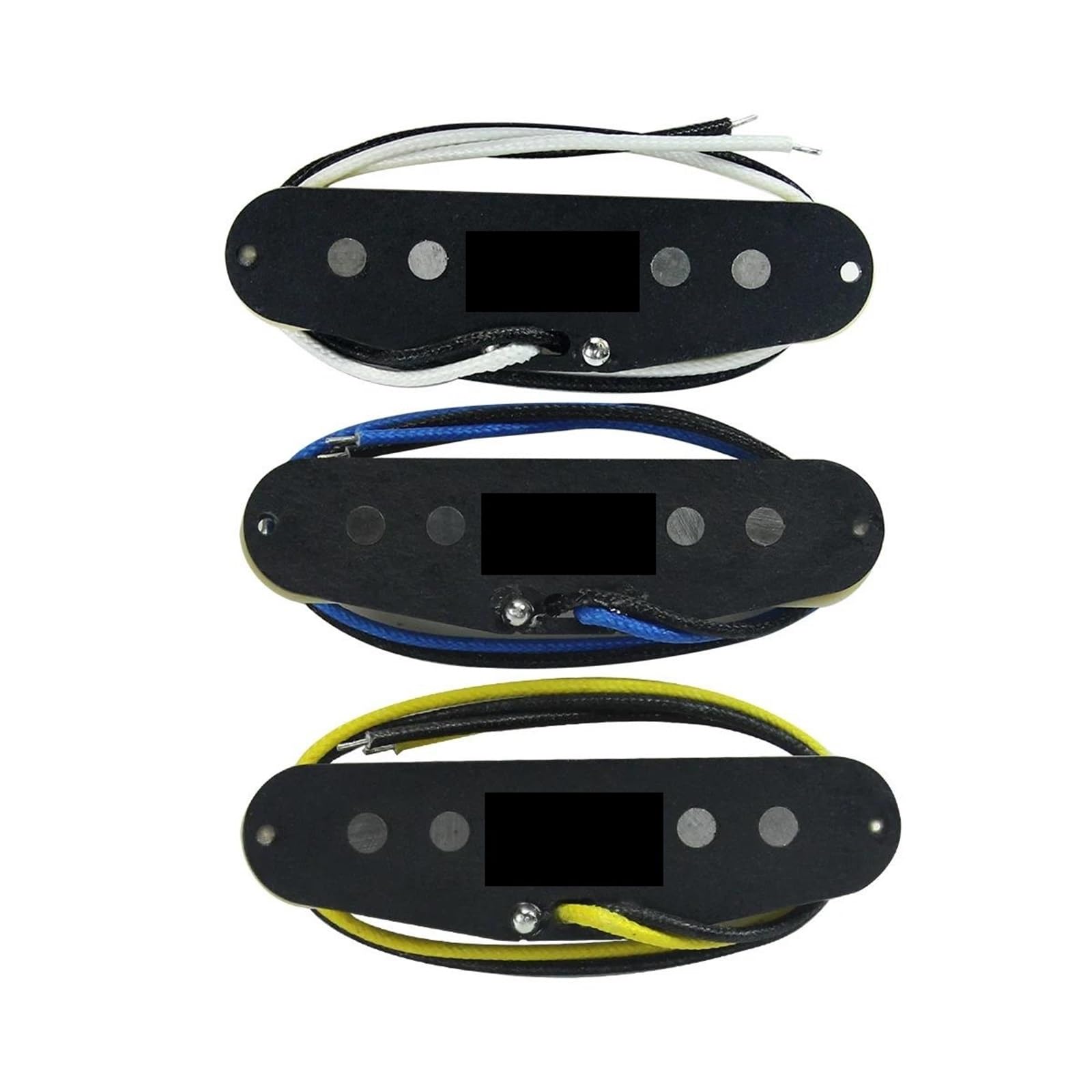 Pickup Per Chitarra Elettrica Pickup A Bobina Singola Sfalsata | Vintage Alnico 5 Nero 52mm per parti di chitarra(1pc bridge)