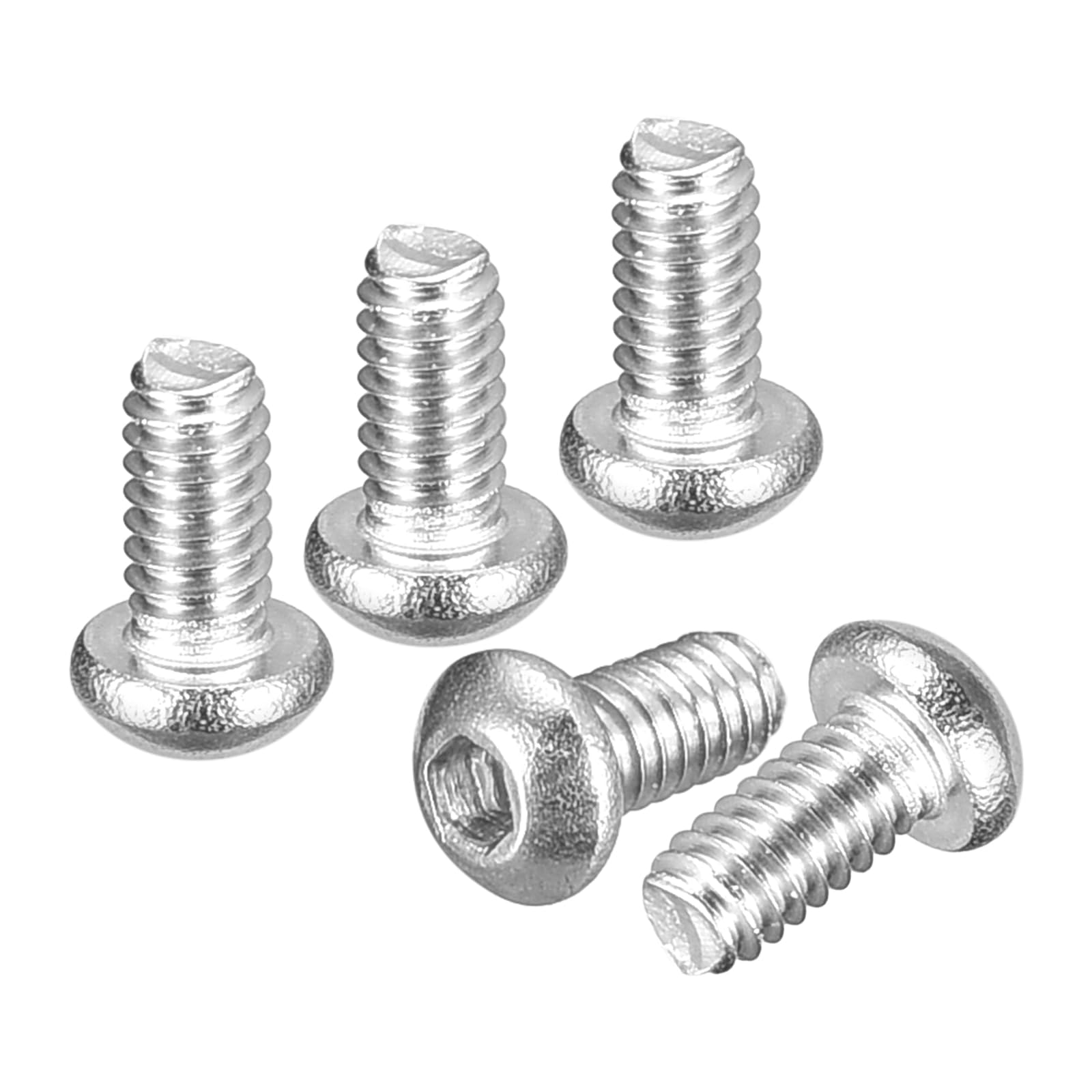 DTGN M1.6-0.35x3mm Button Head Socket Cap Screws - 100Pack - Good for Road Bicycle, Mountain Bike, Auto, Motorcycle - 304 Stainless Steel Whitewashed - Hex Socket Drive Fasteners โ image 1