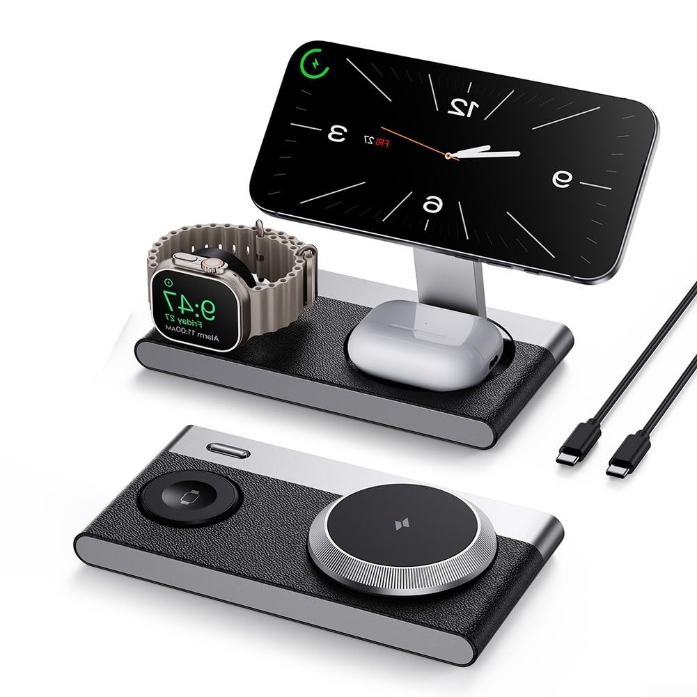 Base Ricarica Wireless 3 in 1 per Watch Base Ricarica Wireless