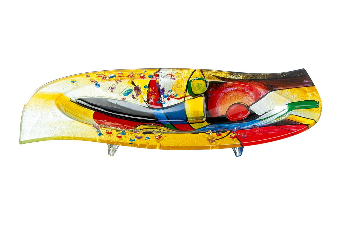 Hand Painted Gold Crystal Decorative Bowl For Kitchen And