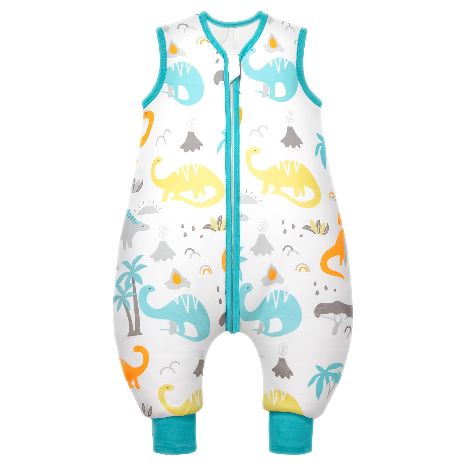 Mosebears Mosebars Schlafsack mit Füßen Ganzjährig Baby Schlafsack Winter 2.5 Tog Reine Baumwolle Schlafsack Verschiedene Größen Herbst Winter Schlafdecke Baby mit Füßen