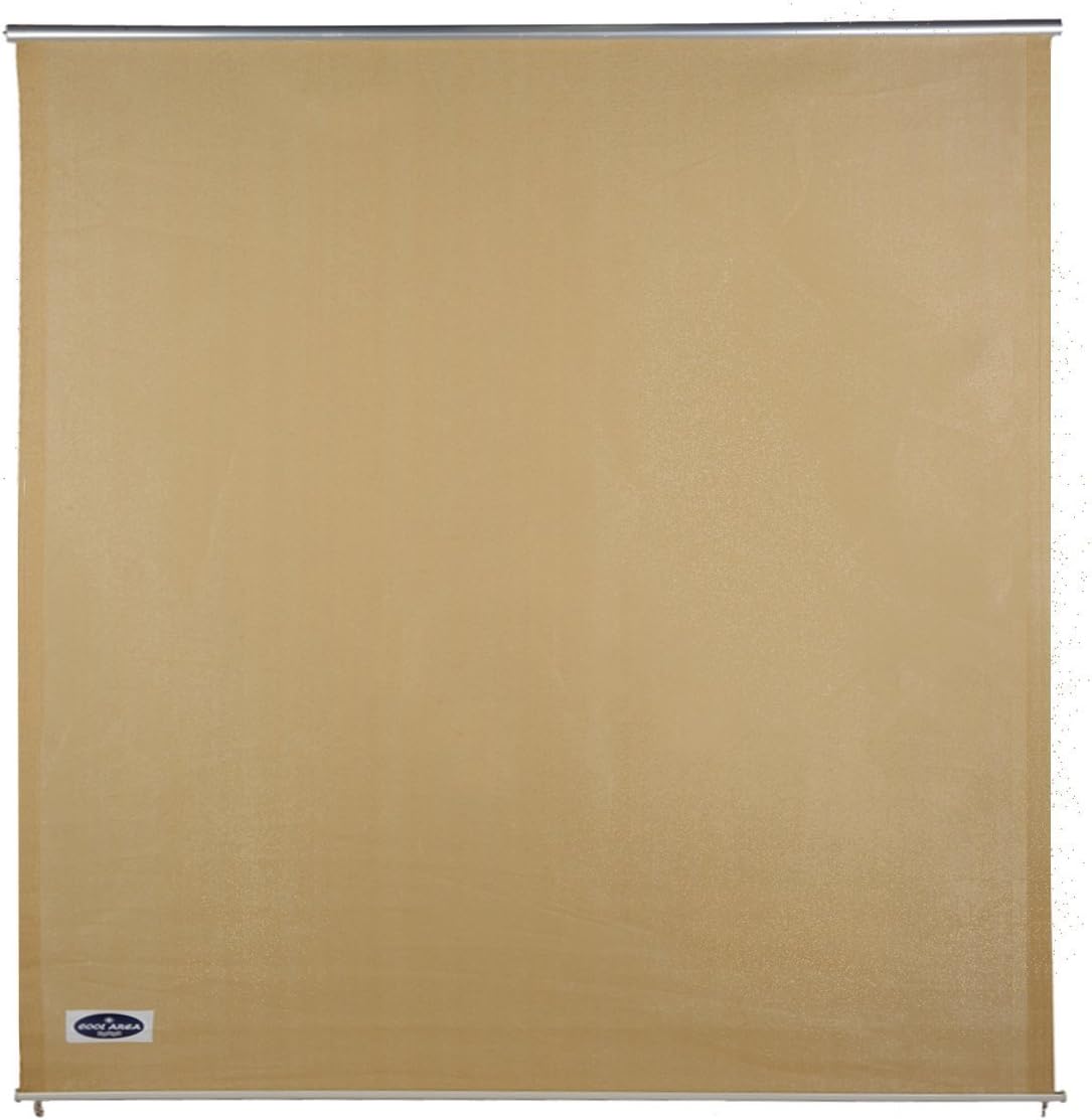 Cool Area 6‘ X 6’ Window Sun Shade Sail with Installation Hardware Kit, Cost-effective UV Block Window Blind in Color Sand